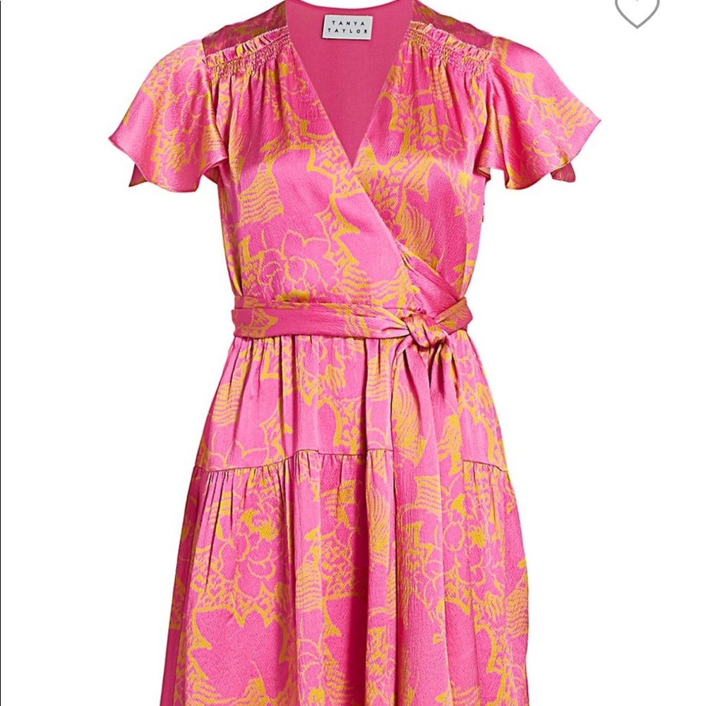 Tanya Taylor silk wrap dress